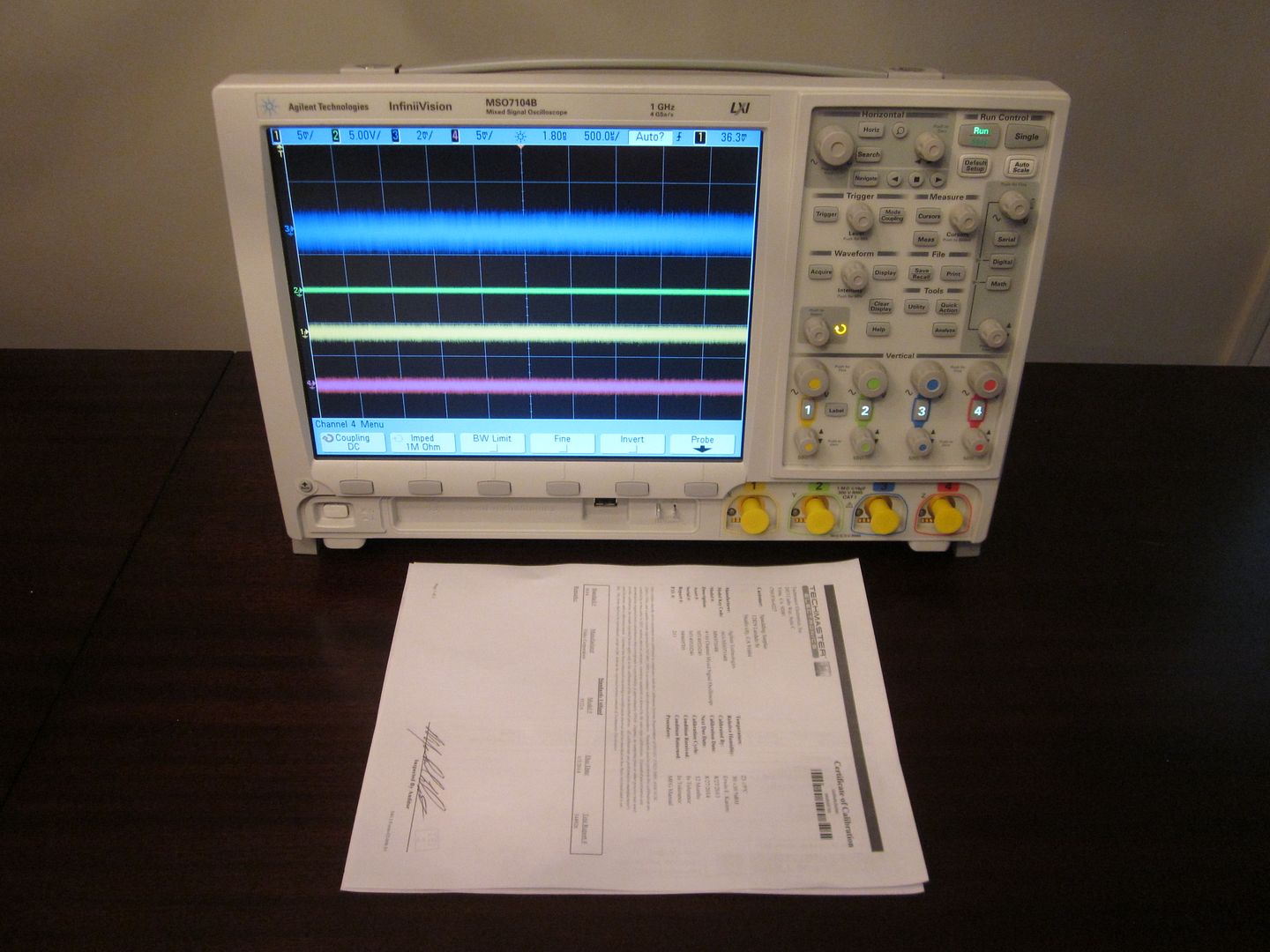 Agilent HP MSO7104B 1 GHz, 4 Channel Digital / Analog Mixed Signal ...